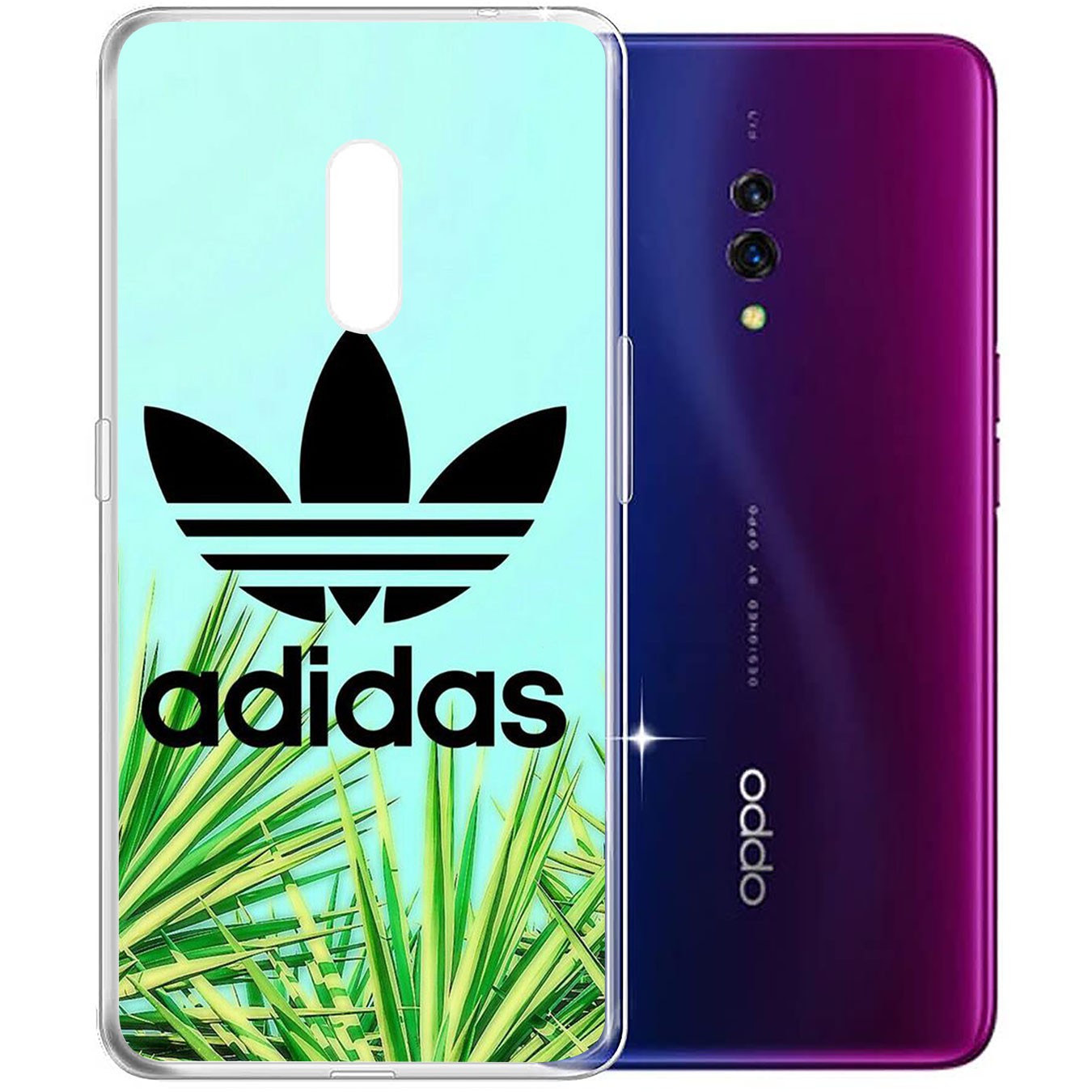 Ốp lưng silicon họa tiết logo Adidas cho Samsung Galaxy A71 A70 M20 A6 Plus A7 A8 A9 2018 A6+ S7 Edge