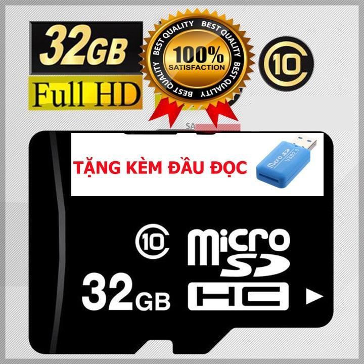 MUA THẺ NHỚ TẶNG ĐẦU LỌC THẺ Thẻ Nhớ MicroSDHC Class 10 Tốc Độ Cao 32GB - Thẻ Đen | BigBuy360 - bigbuy360.vn