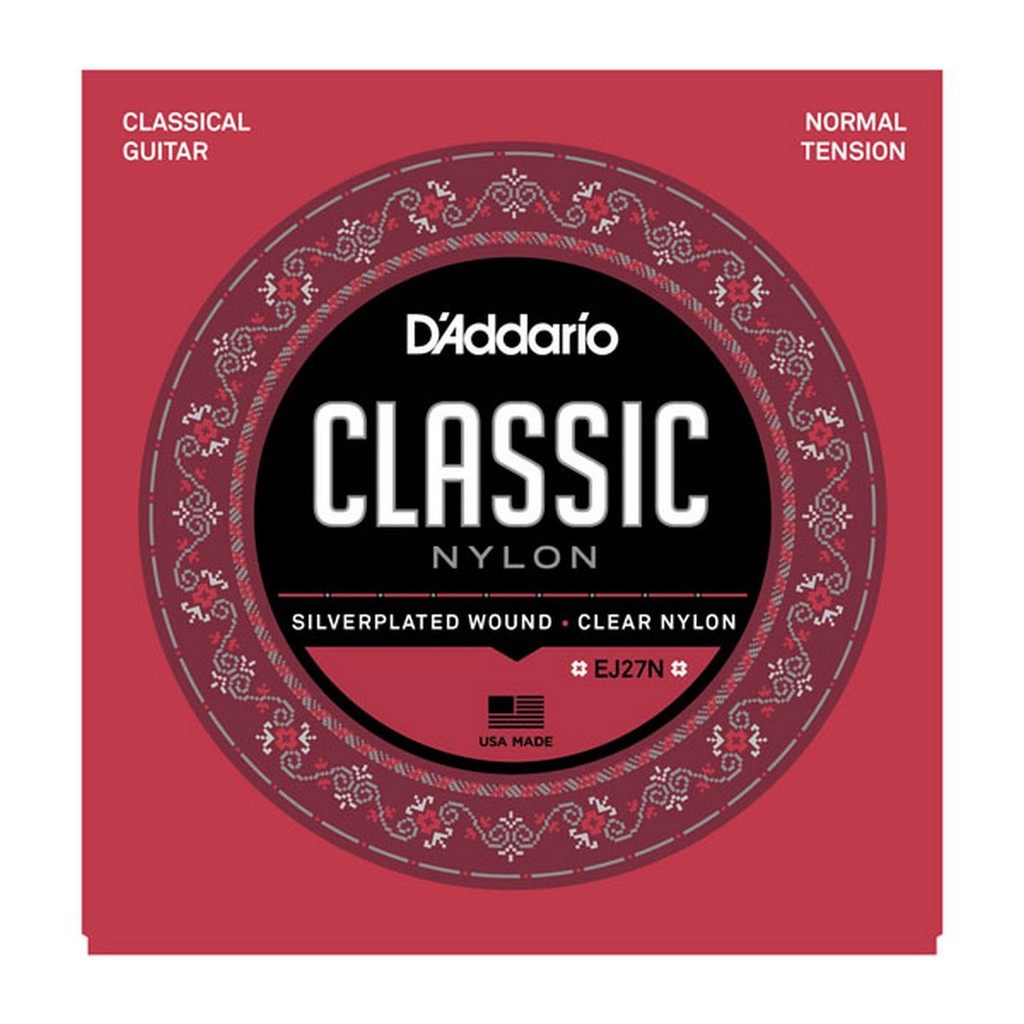 Dây Đàn Guitar Cổ Điển Bằng Nylon D 'addario Ej27n Ej27h