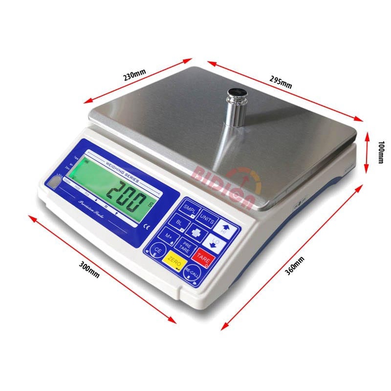 Cân Điện Tử AWS Nhật Bản Độ Chính Xác Cao 10kg/0.2g, 20Kg/0.5g, 30kg/1g, 40kg/1g Cân Hóa Chất, Pha Màu