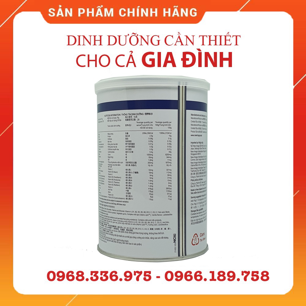 Sữa non Alpha Lipid Lifeline 450g, Sữa non NewZealand chính hãng - thực phẩm bảo vệ sức khỏe cho cả gia đình