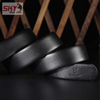 Thắt Lưng Nam Da Thật Cao Cấp + [ Tặng kèm Ví DaMen.bense] - S trắng