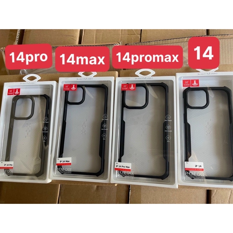 Ốp lưng Kính Xundd chống sốc cho iPhone 14 Pro Max, 14 Plus, 14 Pro, 14 trong suốt viền dẻo bảo vệ máy siêu tốt
