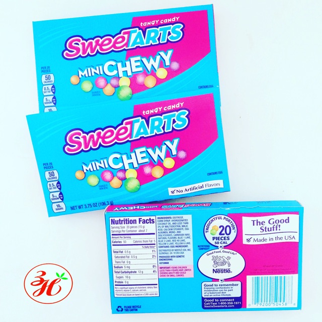 Kẹo trái cây Rainbow NERDS date T12/24 Mỹ