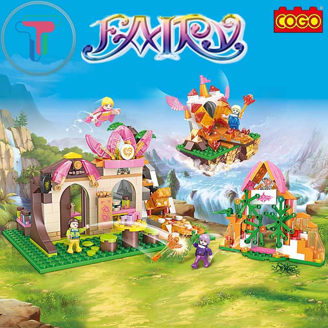 Lego COGO Lắp Ráp Lâu Đài Công Chúa Phép Thuật Và 4 Nàng Tiên