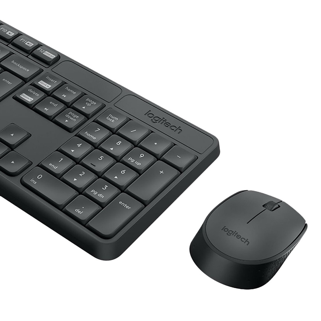 Combo Bộ Bàn Phím Chuột không dây Logitech MK235 - Hàng Chính Hãng