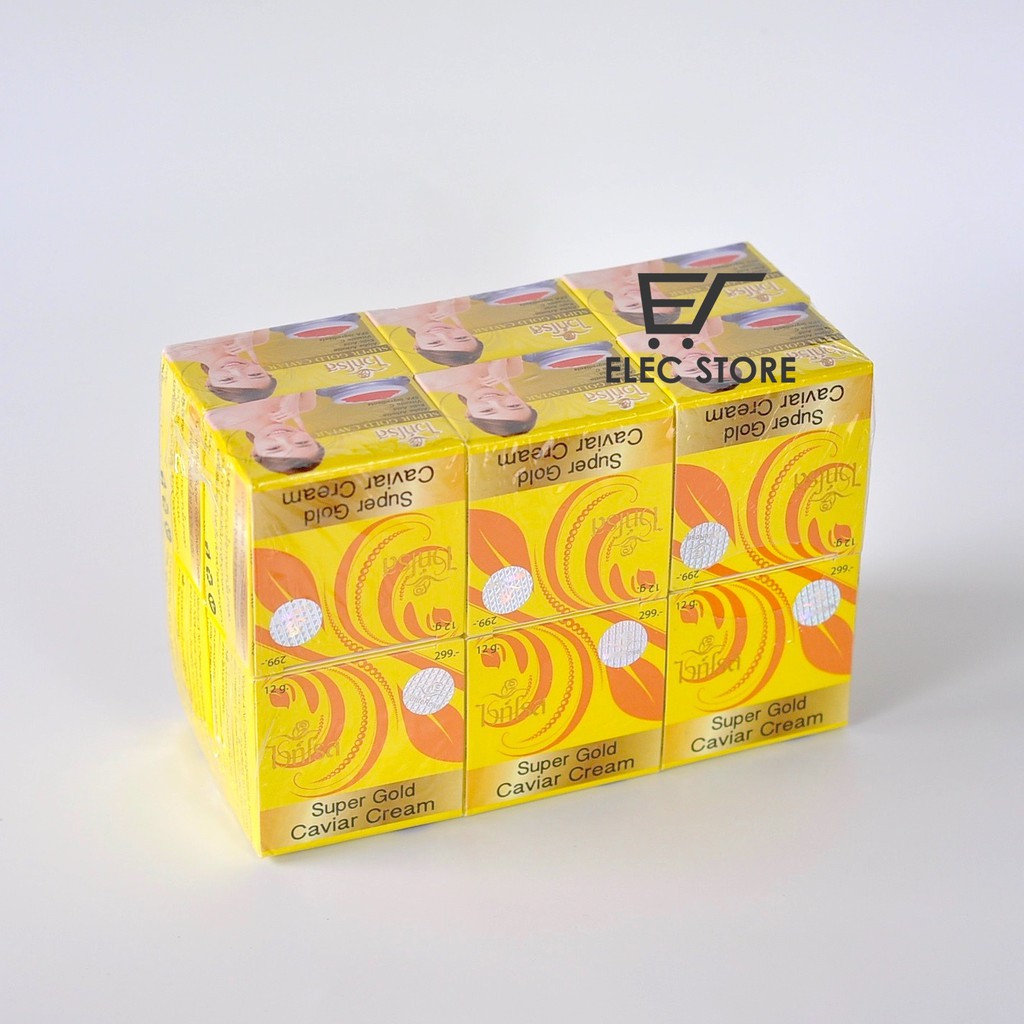 Bộ 12 Hộp Kem Dưỡng Trắng Da Cao Cấp Face Super Gold Caviar Thái Lan