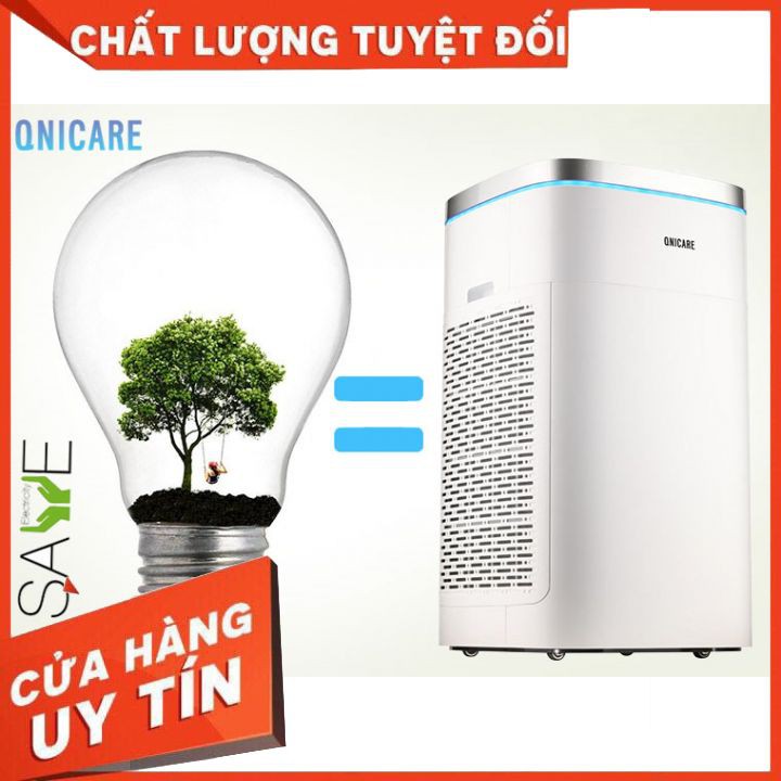 Máy lọc không khí HÀN QUỐC QNICARE AIRQ 300 cảm biến PM1.0, màng lọc HEPA 13 cho diện tích lên đến 99m2 - hàng nhập khẩu