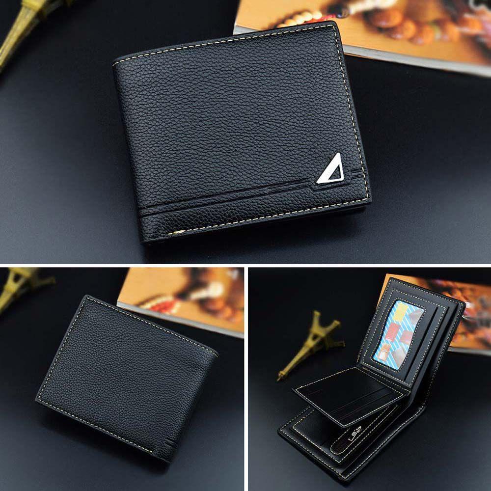 QQMALL Ví Da PU Mini Nhiều Ngăn Đựng Thẻ Tiện Dụng Giá Đỡ