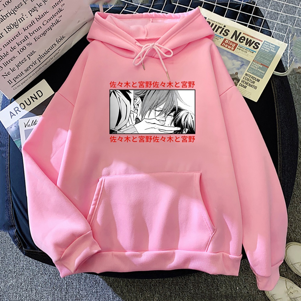 Áo Hoodie Họa Tiết Anime Sasaki To Miyano Dễ Thương Thời Trang Xuân Thu Cho Nữ
