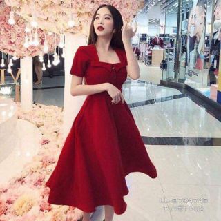 Đầm xòe bigsize có kèm hình thật