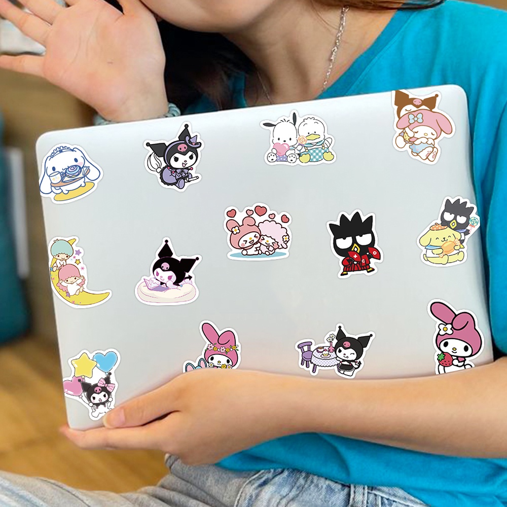 Set 10 / 50 Sticker Hoạt Hình Dán Laptop