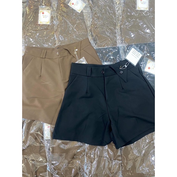 ( Ảnh thật) Quần short lưng cao chất tuyết mưa hot hit 3 màu