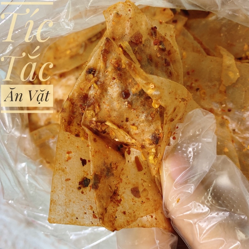 BÁNH TRÁNG XÌ KE MUỐI NHUYỄN TỎI PHI SIÊU CAY SIÊU NGON! XIKE 30GR
