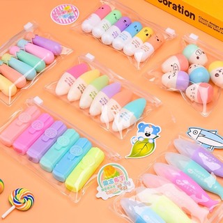 bút dạ quang hightlight mini vỉ 6 màu