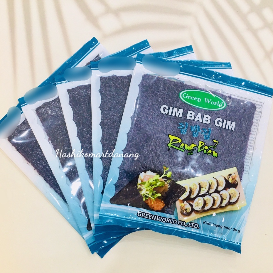 Combo 5 gói rong biển cuộn cơm 10 lá