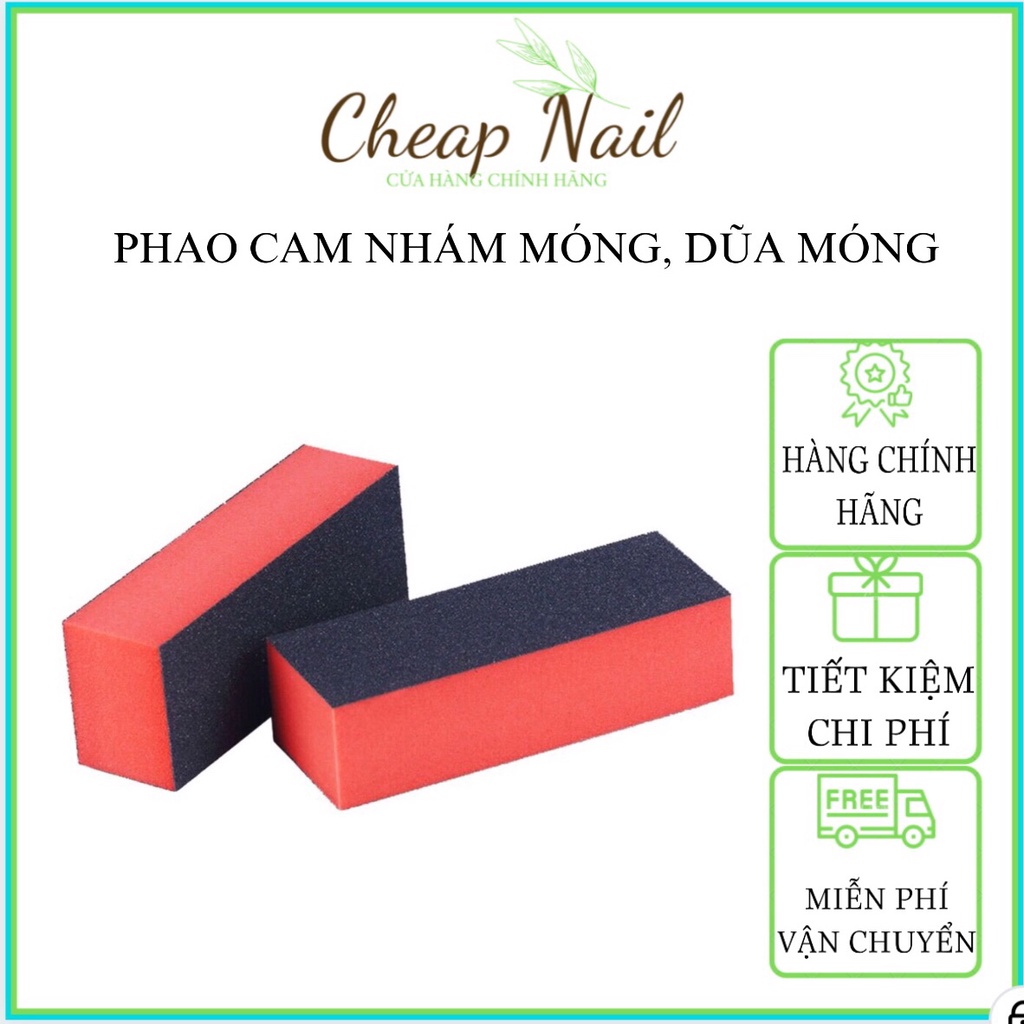 Phao dũa móng ,Nhám nail vuông, phao cam nhám