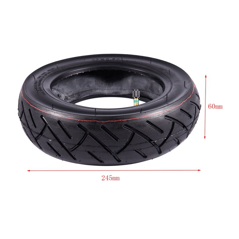 10X2.5 Front/Rear Scooter Tire Wheel Solid with Inner Tube Replacement for 10 Inch Electric Scooter Skateboard Diy Replacement Spare Tire