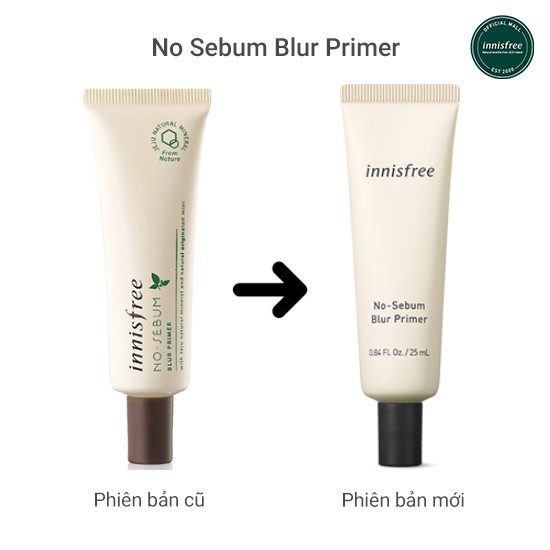 [Mã COSIF12 giảm 10% đơn 400K] Kem lót kiềm dầu làm mịn lỗ chân lông innisfree No Sebum Blur Primer 25ml | BigBuy360 - bigbuy360.vn
