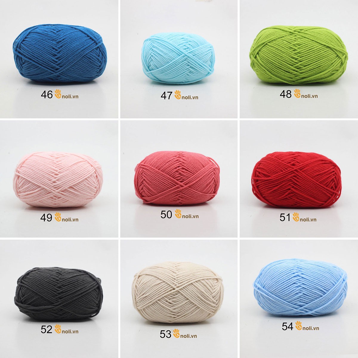  Len Milk Cotton 50gr (Mã 41 đến 60)