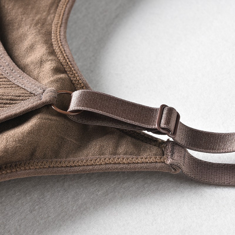 Áo ngực cotton sọc gân ôm dáng co giãn thời trang quyến rũ cho nữ | BigBuy360 - bigbuy360.vn