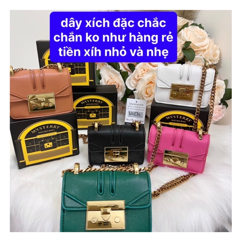 Túi Mini Cnk quỳnh ( kèm hộp) HÌNH SHOP CHỤP siêu hot hittt VADA Túi 01