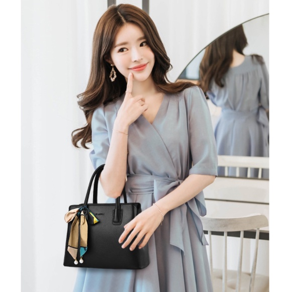 Hàng Có Sẵn QiDong Túi Đeo Chéo Vai Trang Trí Khăn Choàng Cho Nữ