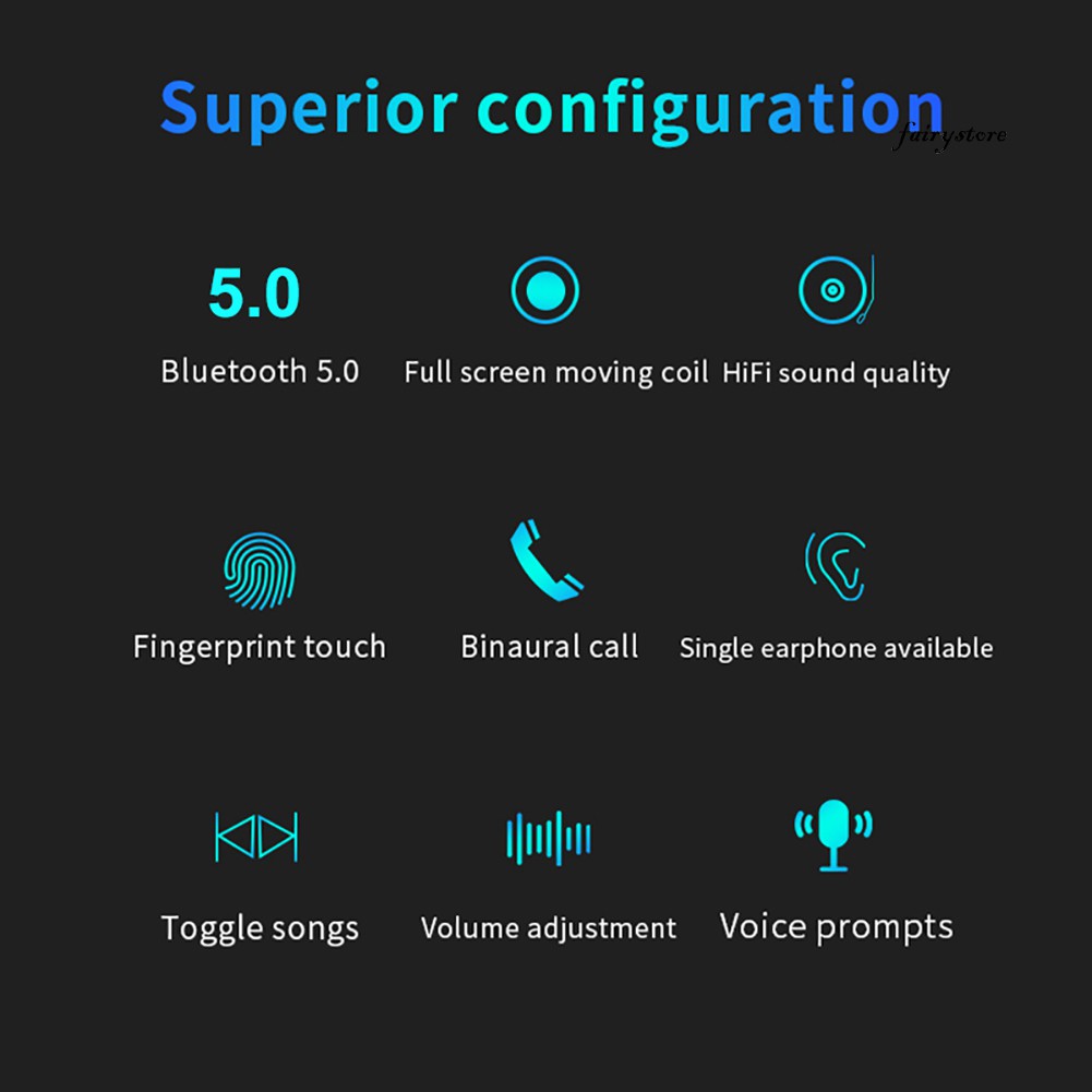 Tai Nghe Nhét Tai Kết Nối Bluetooth 5.0 Fs + I19