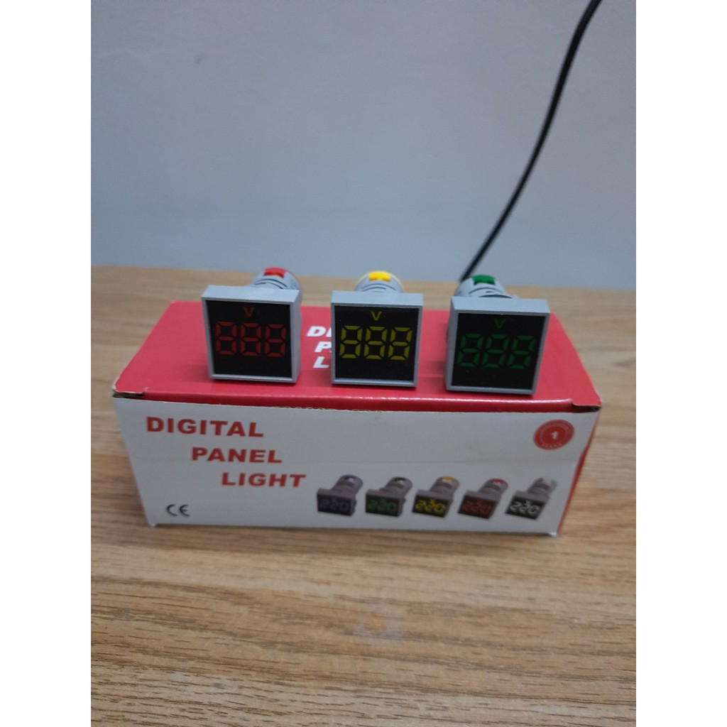 Đèn báo Vôn Ø22 Phi 22 đèn báo hiển thị điện áp Vôn kế