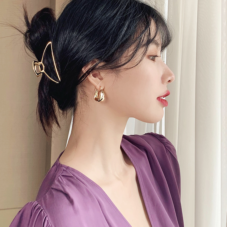 Bông Tai Mạ Bạc 925 Phong Cách Retro Hàn Quốc