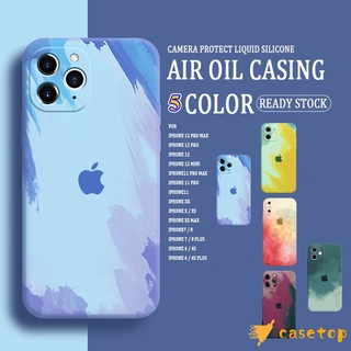 Ốp điện thoại in họa tiết màu nước dành cho Iphone 11 12 Pro Max 6 6s 7 8 Plus Iphone Se 2020 X Xs Max Xr