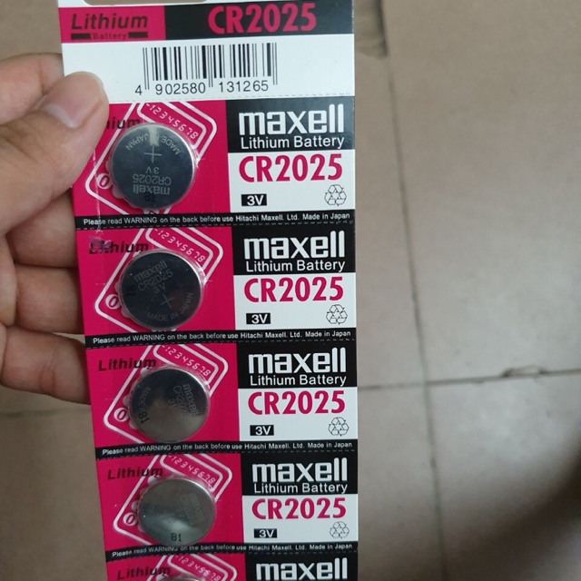 Pin dẹt 3v CR 2025 maxeell