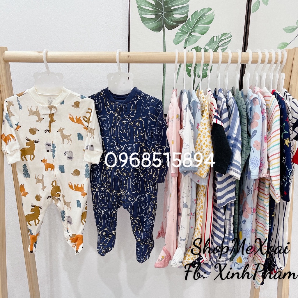 [Size 6-9M 7-8,5kg link 1] Bodysleep cotton, bodysuit cotton cho bé trai, bé gái hàng xuất dư xịn