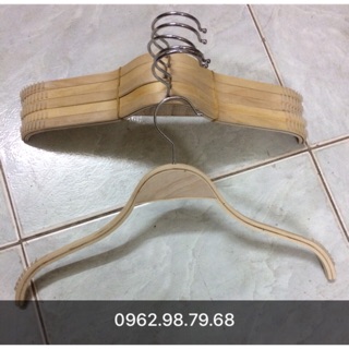 Móc Gỗ Nữ 50 Chiếc Treo Quần Áo Người Lớn