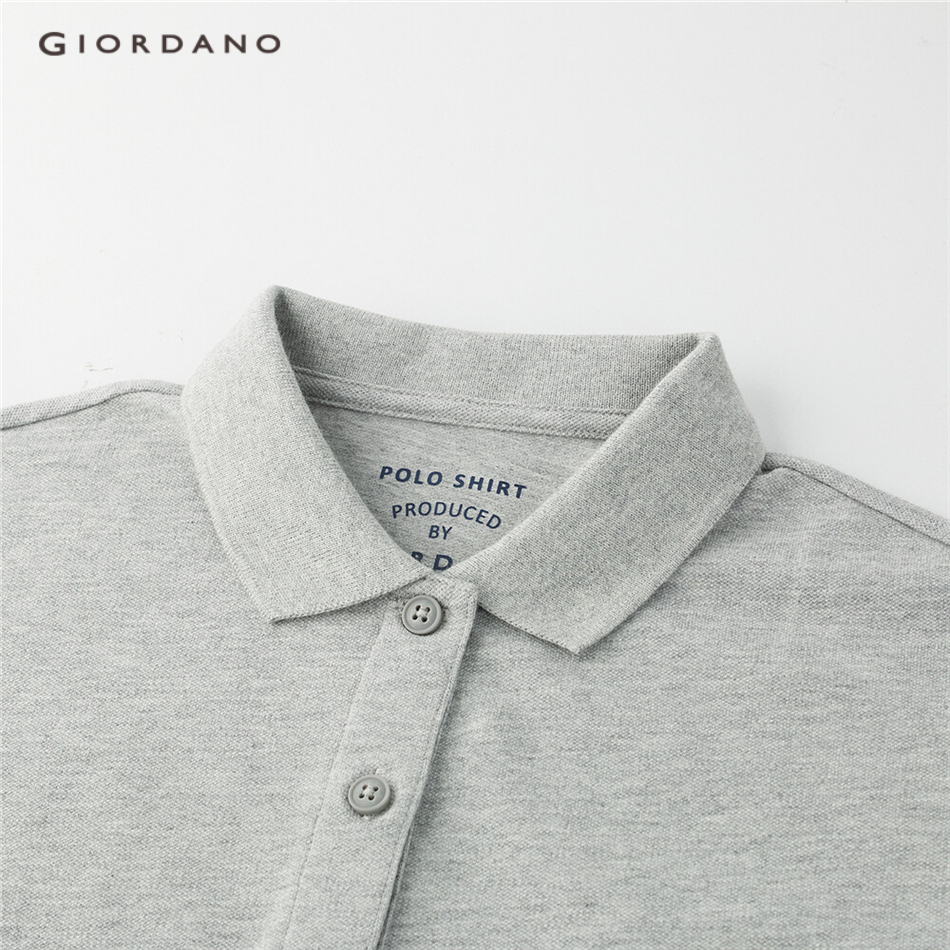 Áo thun polo GIORDANO 05311381 dáng rộng thêu họa tiết dành cho nữ  | BigBuy360 - bigbuy360.vn