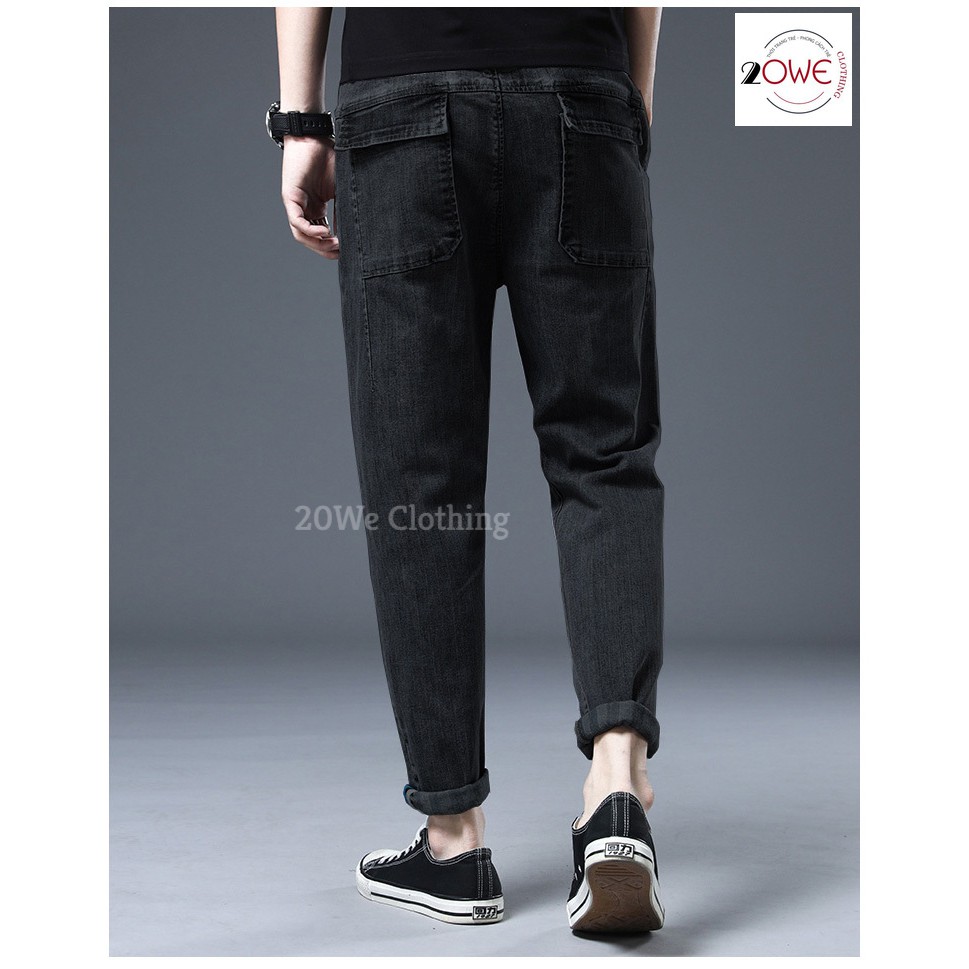 Quần Jean, Baggy, jeans, bò nam, túi hộp 2 mầu đen xanh, ống xuông,rộng mã TH-01 style hàn quốc | BigBuy360 - bigbuy360.vn