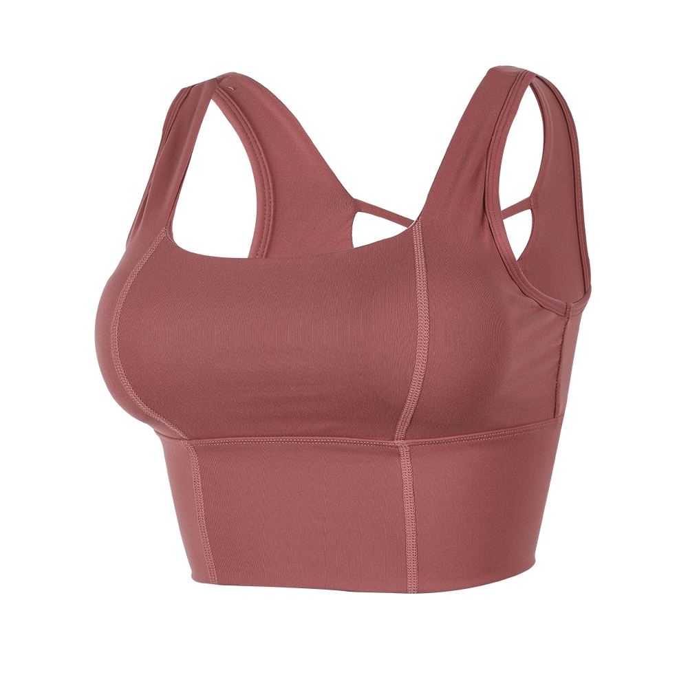 Áo ngực thể thao màu trơn có đệm thoải mái cho nữ