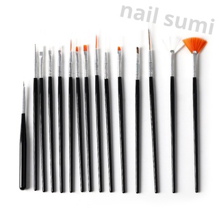 Cọ vẽ móng sét 15 cây , cọ vẽ nail