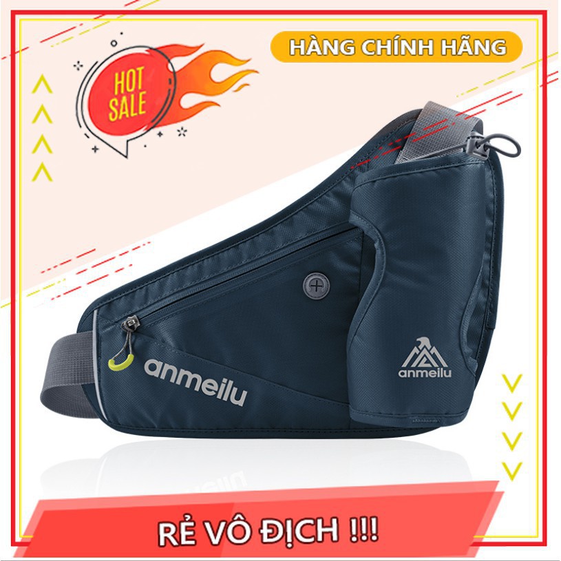 Túi đai đeo hông đeo bụng chạy bộ phản quang Anmeilu có ngăn đựng bình nước YB-2006