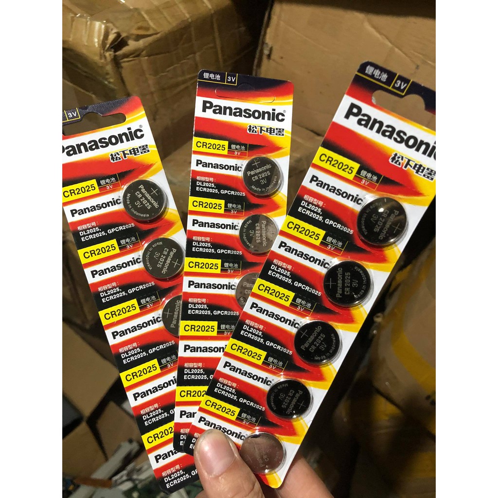 Vỉ 5 viên Pin panasonic cr 2025 3v