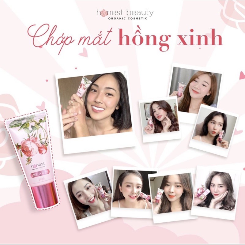 [EMMA15K]Kem dưỡng da tạo má hồng tự nhiên,không makeup HONEST BEAUTY LIKE A ROSE