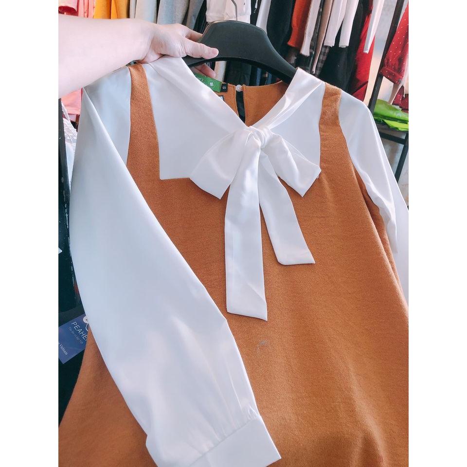 ĐẦM BẦU  FREESHIP  Váy thiết kế lên dáng lịch sự trẻ trung