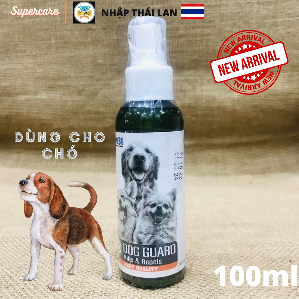 Xịt Ghẻ, Nấm Da ,Viêmm Da Chó Mèo GUARD 100ml & PETHERA 120ml