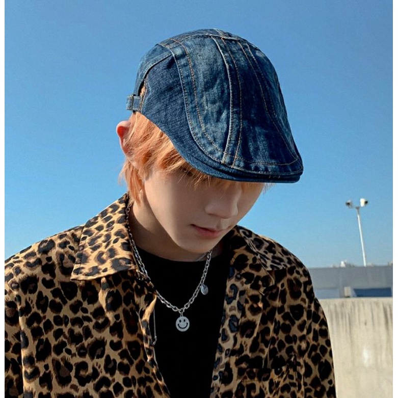 Mũ beret jean nón bê rê lưỡi trai nam nữ