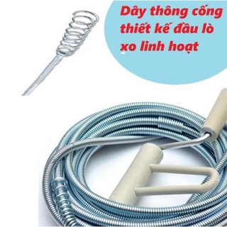 Dây thông tắc cống, bể phốt lò xo độ dài các cỡ 5m 10m 15m 20m hn