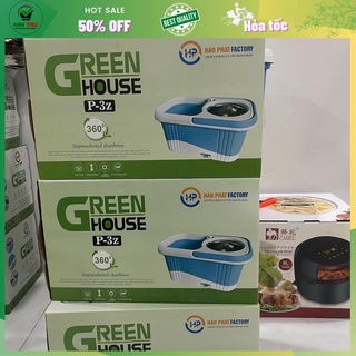 Bộ lau nhà xoay 360 độ có bánh xe tặng kèm bông lau bln-bx-pulito