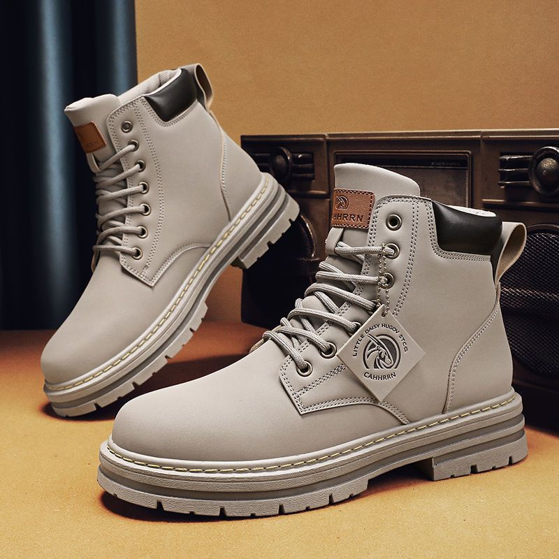 Giày Bốt Martin Da Chống Mòn Kiểu Retro Thời Trang Mùa Thu 2022 Cho Nam