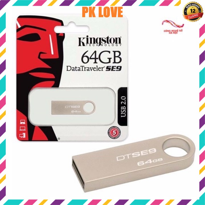 USB Kingston SE9 2GB/4GB/8GB/16GB/32GB/64GB chính hãng, chống nước