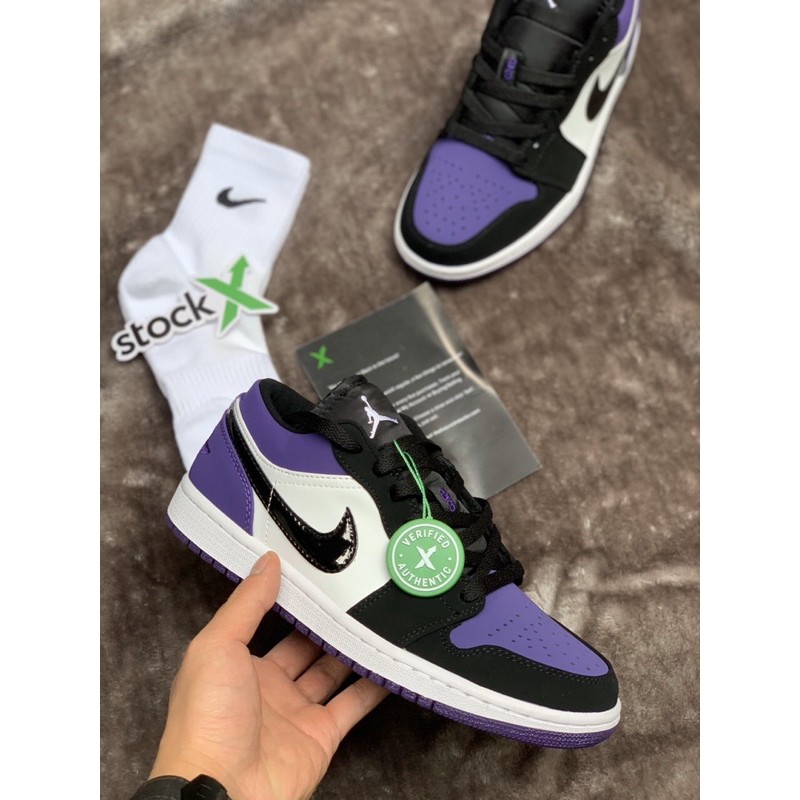 Giày JD THẤP tím đen