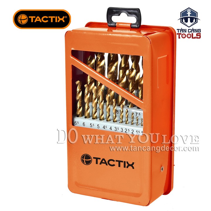 Bộ Mũi Khoan Kim Loại HSS 25 Chi Tiết Tactix 410487